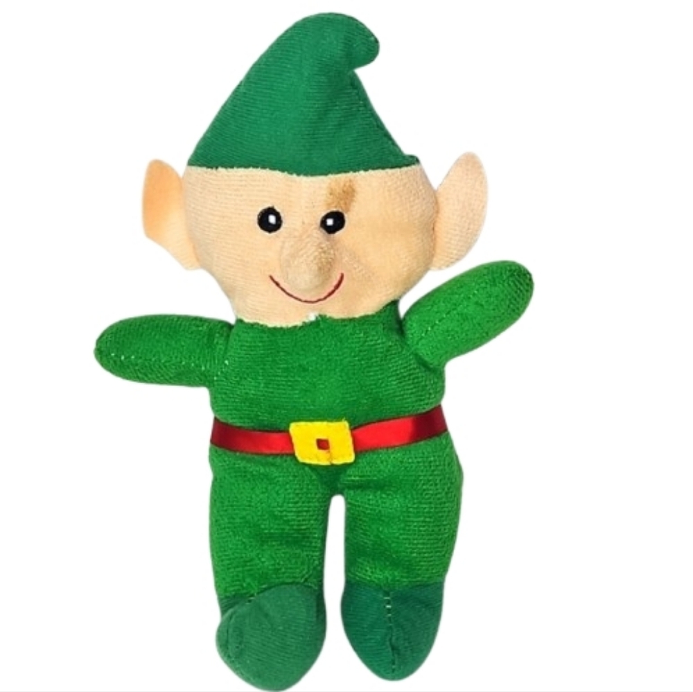 🎁 GREENBRIER International Claus 9" Embroidery Eyes Green Suit/Boot Red Belt